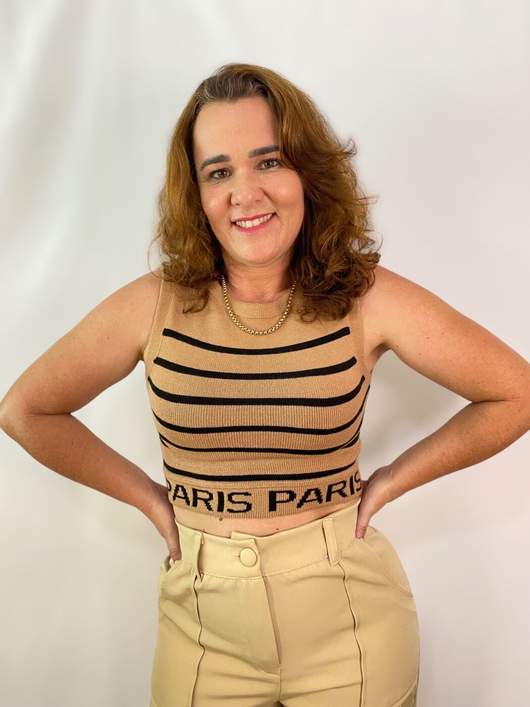 Paris Roupas e Acessórios - Blusa Modal Listrada